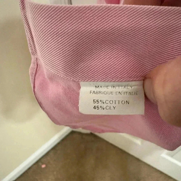 GORGEOUS Paul Stuart mens XLL pink button up casual cotton shirt EUC - Picture 10 of 15
